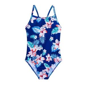 Tropical Blue One Piece Swimwear Size 12
